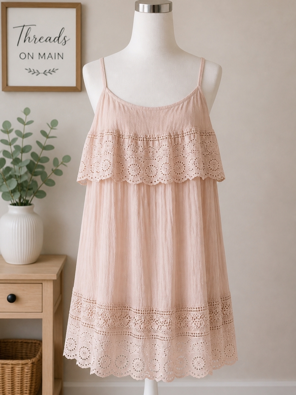 ONE THE LAND EYELET SUNDRESS